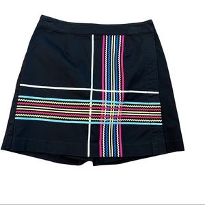 Skort Treo Jolie Size 8 Black Rick Rack
